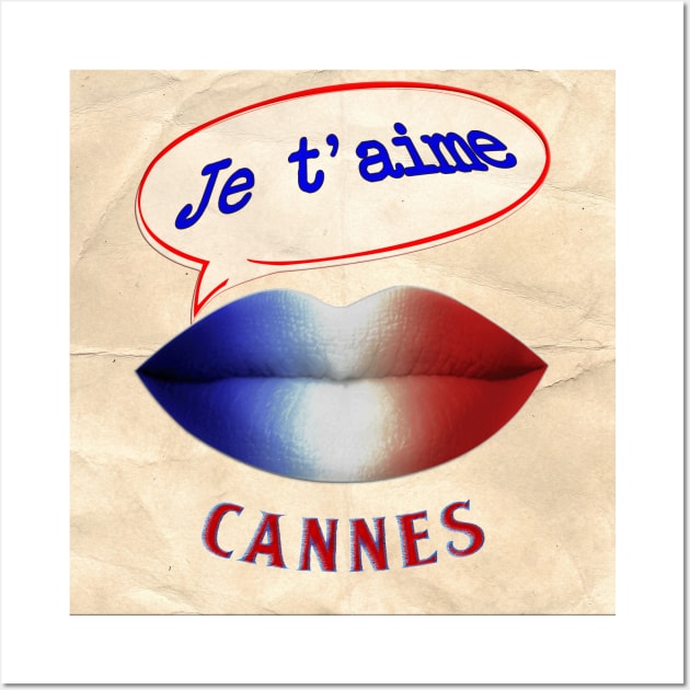 FRENCH KISS JETAIME CANNES Wall Art by ShamSahid